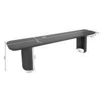 Starfurn Eetkamerbank Marè 180 cm - bruin