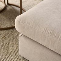 Jesse 2,5-zitsbank ottomane rechts - beige