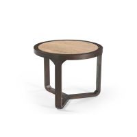 Bijzettafel Morris 60 cm - donkerbruin/marmer