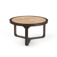 Starfurn Salontafel Morris 75 cm - donkerbruin/marmer