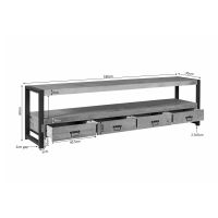 Starfurn Tv meubel Britt 180 cm - naturel