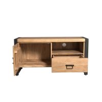 Starfurn Tv meubel Britt met deur en open vak 110 cm - naturel