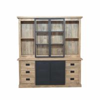 Starfurn Vitrinekast Noa 200 cm - naturel