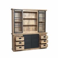 Starfurn Vitrinekast Noa 200 cm - naturel