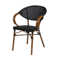 Maria terrasstoel met armleuning bruin van het woonmerk Project Y