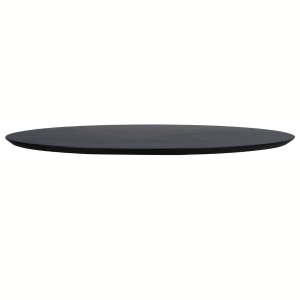 Zurich ovaal tafelblad 120x70x3.8 acaciahout zwart