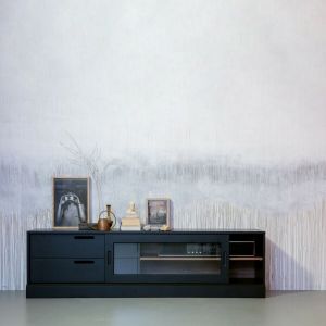 James tv-meubel noten/zwart 180cm