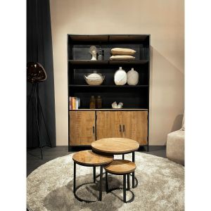 Sturdy wandkast 120 cm - zwart