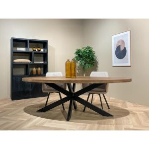 Sturdy eettafel ovaal 160 cm - naturel