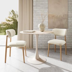 Fjord eetkamerstoel | naturel oak matt onderstel | stof Cona