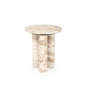 Marmo bijzettafel ø40 cm - beige