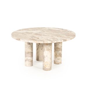 Marmo salontafel ø70 cm - beige