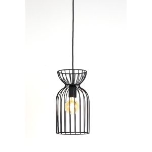 Lazar hanglamp ø18x34 cm - mat zwart