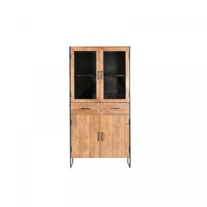 Elin stellingkasten 90 cm mangohout - naturel