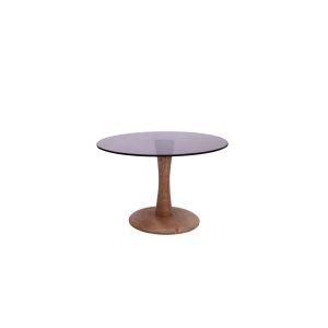Brix Faye bijzettafel ø60 cm hout/glas - almond