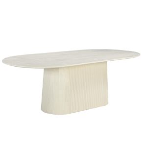 Patrice eettafel ovaal 300 cm - crème