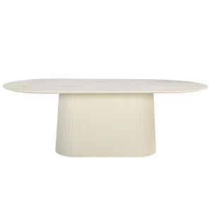 Patrice eettafel ovaal 200 cm - crème