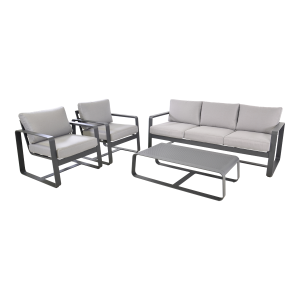 Loungeset Belezza - lichtgrijs