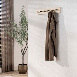 Bruno kapstok 6 haken keramiek - beige