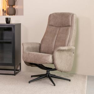Bergen fauteuil micro suede - taupe