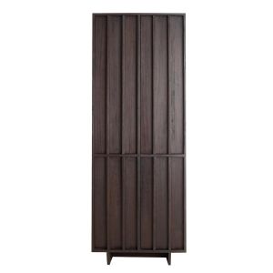 Lavinio wandkast 75x45x200 cm hout - donkerbruin