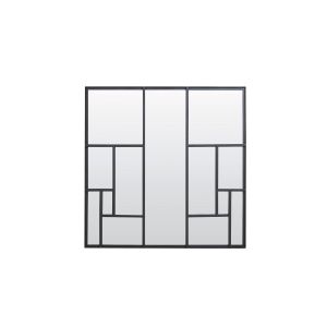 Refar spiegel ø80 cm - mat zwart