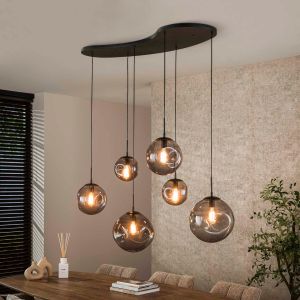 Dylan hanglamp 6-lichts - artic zwart