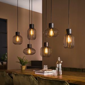 Margate hanglamp 6L 145 cm mix metaal