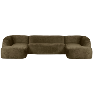 Sloping u-vorm bank velvet