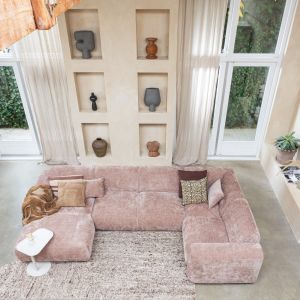 Efia vloerkleed wol 170x240 cm - bruin melange