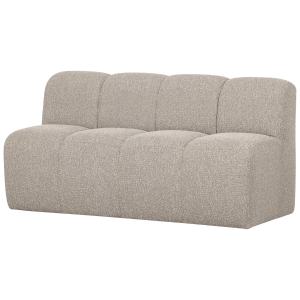 Mojo eetbankje met rugleunig 164 cm bouclé