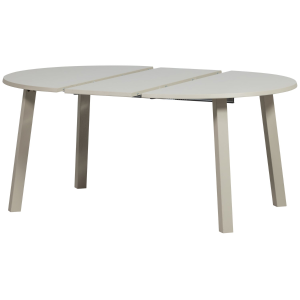 Janne uitschuifbare eettafel rond eiken - dakargrau