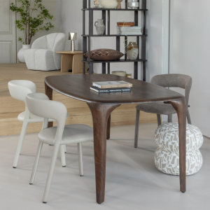 Fiore eettafel 190x95 cm mangohout - donkerbruin