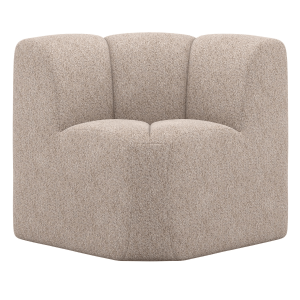 Mojo eetbank hoek met rugleuning wollig