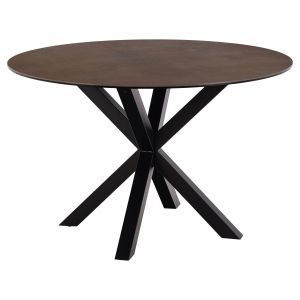 Nøra Donovan ronde eettafel Ø119x75.5 cm | zwart metaal onderstel | keramiek