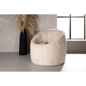 Nuko fauteuil - boucle - beige