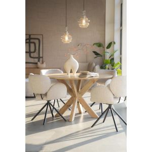Ronde eettafel Nikki - ø130x76 cm