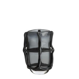 Ashoro vaas 20,5x13x29 cm - glas grijs