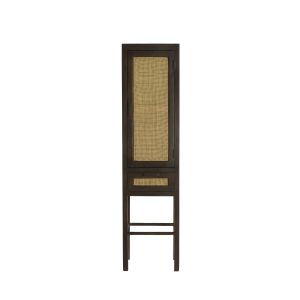 Nipos kast met lade 45x40x180 cm - mangohout donkerbruin