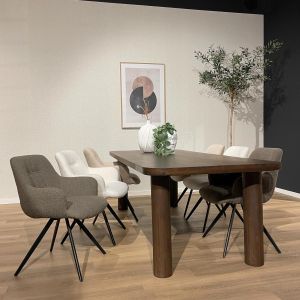 Badou eettafel 240 cm - bruin