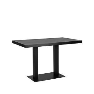 Restauranttafel 120x70x75 cm - straight edge - zwart