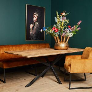 Rechthoekige eettafel Arlington - 200 cm - naturel