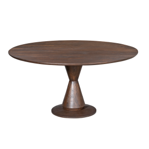 Eettafel Lima rond 130 cm - bruin