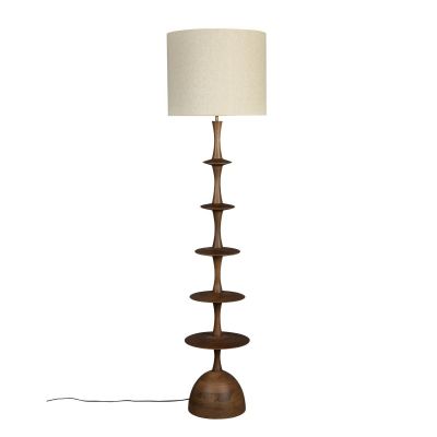Dutchbone Cath vloerlamp - walnoot