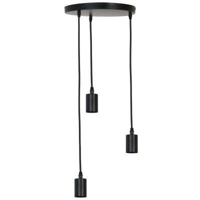 Brandon hanglamp rond 3L zwart van het woonmerk Light & Living