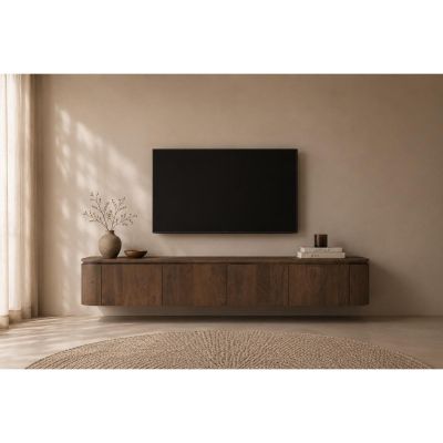 Livingfurn Elvano Malta zwevend tv-meubel 220 cm - bruin