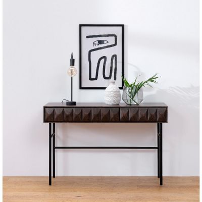 Nordic Home Magnus eiken sidetable - 117 cm - espresso