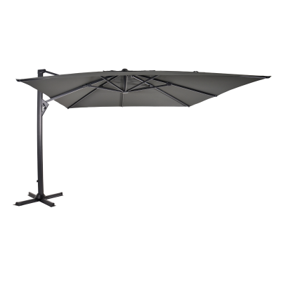 Zweefparasol Taurus 3x4mtr - grijs