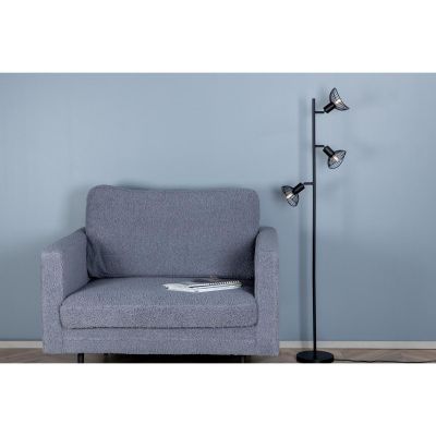 Svea Malta vloerlamp - 3-lamps - zwart