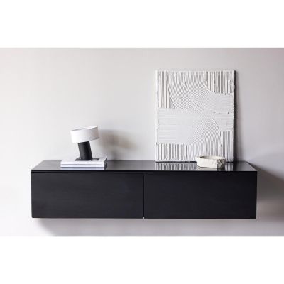 Svea Müller hangend TV-meubel - 160 cm - zwart